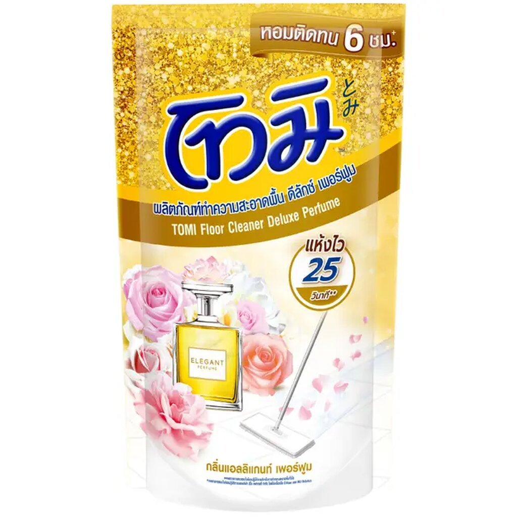 โทมิ น้ำยาถูพื้น แอลลิแกนท์ เพอร์ฟูม 550 มล. TOMI FLOOR CLEANER DELUXE PERFUME ELEGANT PERFUME 550 ml.