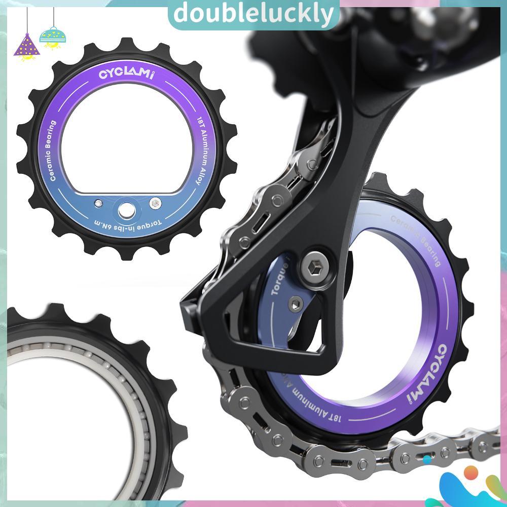 ✿ดล1♣  18T Hollow Pulley Wheel Bike Guide Hollow Eccentric Pulley Wheel