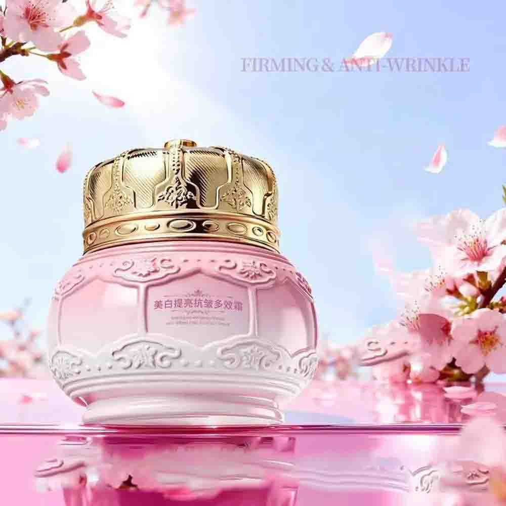 YOU YA Peach Blossom Cream Multi‑Effect Facial Cream Brightening Anti‑Wrinkle Skin Care Face Moistur