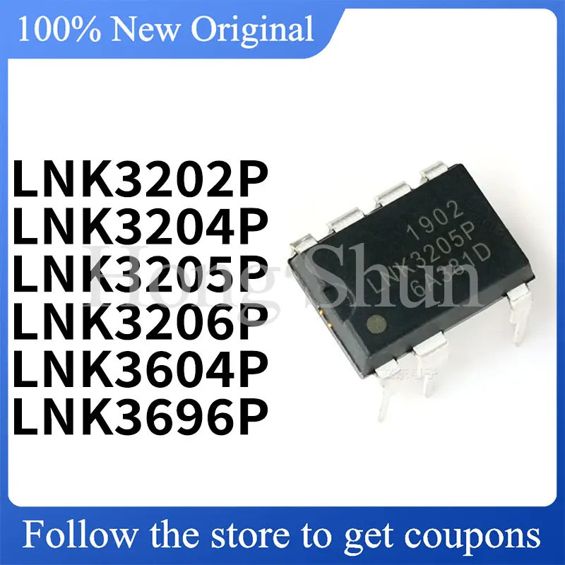 5PCS LNK3202P LNK3204P LNK3205P LNK3206P LNK3604P LNK3696P DIP ชิป ic