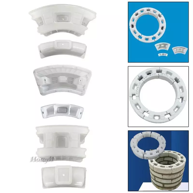 [Homyl1] แม่พิมพ์พลาสติกฐานรั้วโค้งคอนกรีต ขนาดหลายขนาด DIY ทำขอบสวน ขอบสระว่ายน้ำ ตกแต่งภูมิทัศน์