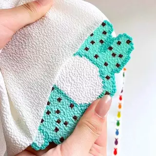 BRED Adient แผ่นรองรีดผ้าแบบใช้ซ้ําได้ ผ้าขนหนูงานฝีมือทนความร้อนสําหรับการอบและลูกปัด Perler ผ้าพรีเมี่ยม
