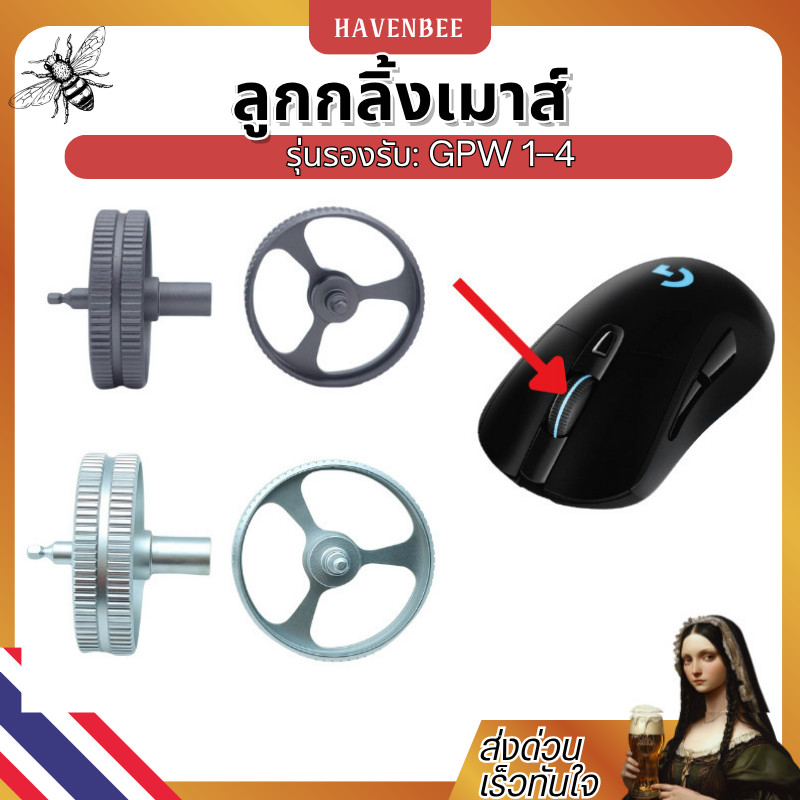Scroll mouse ลูกกลิ้งเมาส์โลหะสำหรับ GPW / GPRO / X2 รุ่นรองรับ: GPW 1–4, GPRO, X2 และรุ่นตระกูล