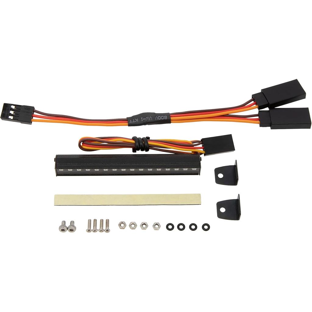 MEUS RACING TRX4M แถบแสงหลังคา 16 ลูกปัด 8 โหมดแสงสําหรับ TRX4M Defender Bronco K10 F150 1/18 RC Cra