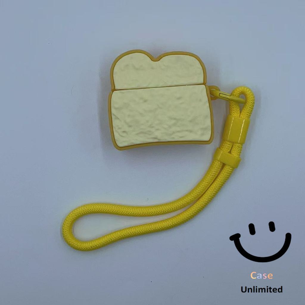 สําหรับ GOOJODOQ J201 J206 J228 J229 เคส Case หูฟัง & Lanyard Creative toast รูปแบบขนมปัง