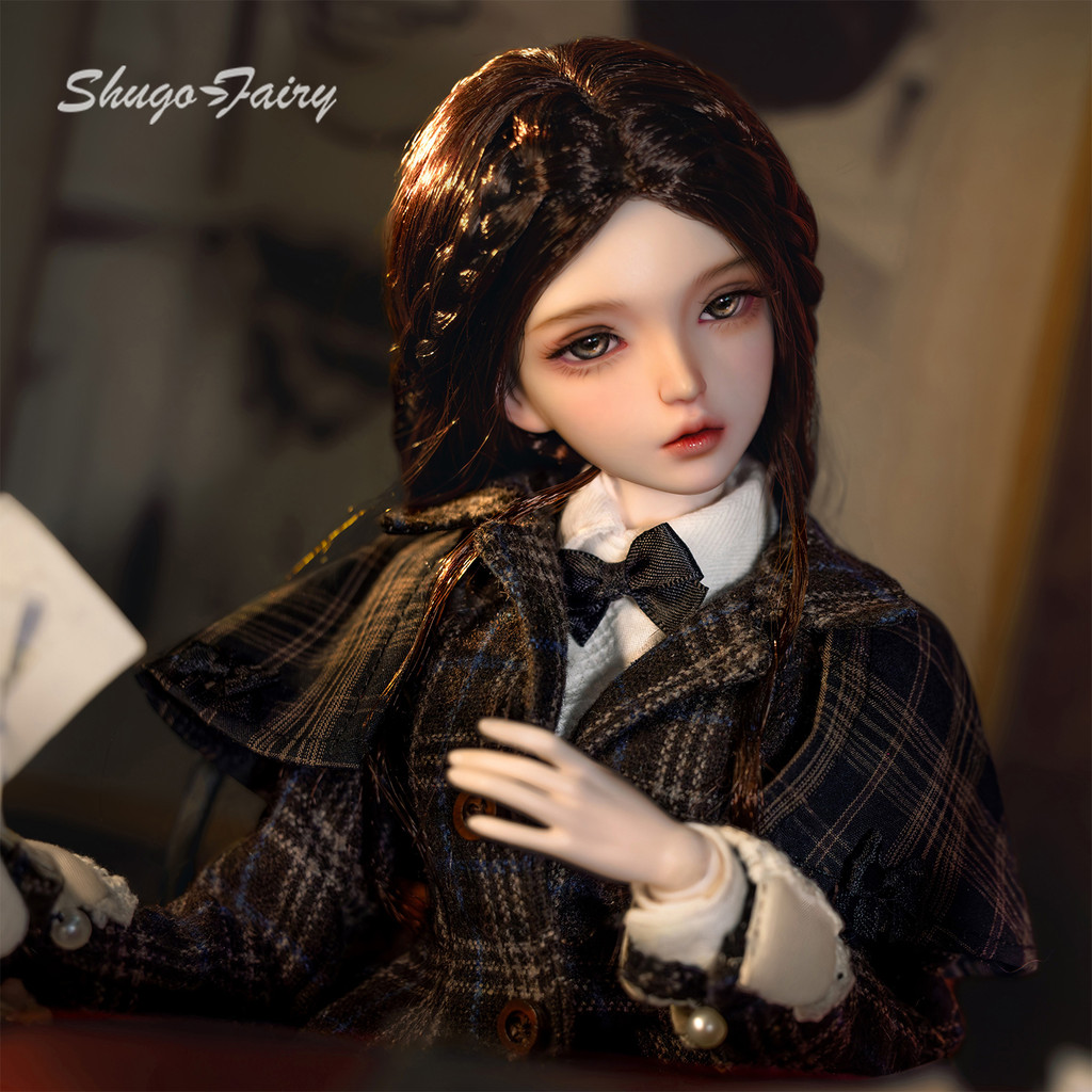 ตุ๊กตา BJD 1/4 Sylvi ชุด D Academy Vintage กระโปรงลายสก๊อต Murder Mystery Suspense Investigator Whodunit เรซิ่นรูป Shugafairy