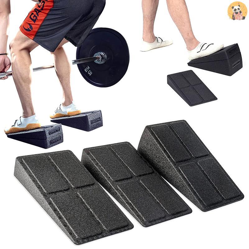 [CO] 3 ชิ้น Squat Wedge Block ปรับลื่น Squat Ramp Deadlift Wedge Calf Stretcher Slant Board Strength