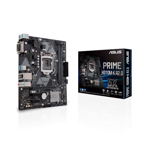 ยี่ห้อใหม่กล่อง Asus/Asus H310-PLUS FKDEA R2.0 เมนบอร์ด DDR4
