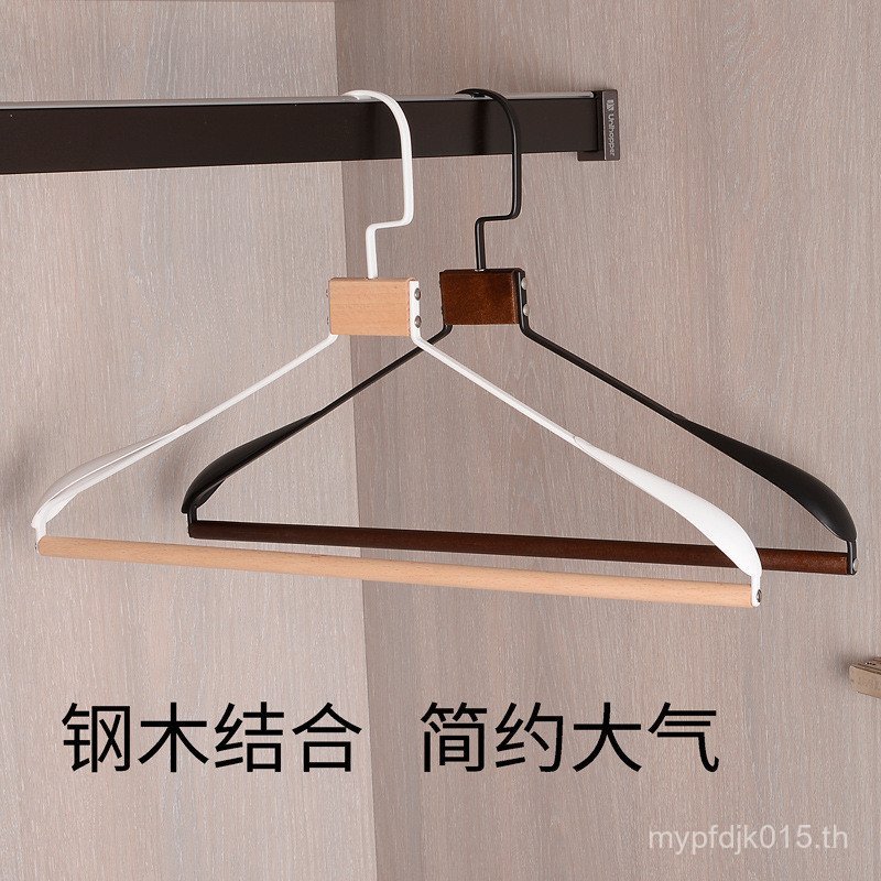 ญี่ปุ่น High-End Minimalist ไม้แขวนเสื้อในครัวเรือน High-End ไม้แขวนเสื้อร้านเสื้อผ้าโลหะ High-End เ