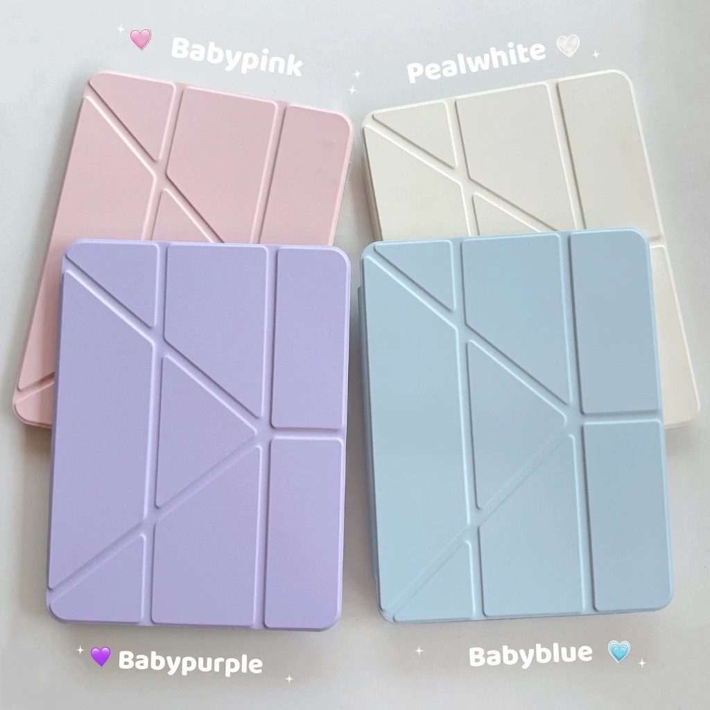 Y เคสป้องกันแบบพับได้สําหรับ Samsung Tab A9/A9 Plus/S9/S9plus/S9plus FE ใส่ปากกาได้ หลังใส วัสดุอะคร