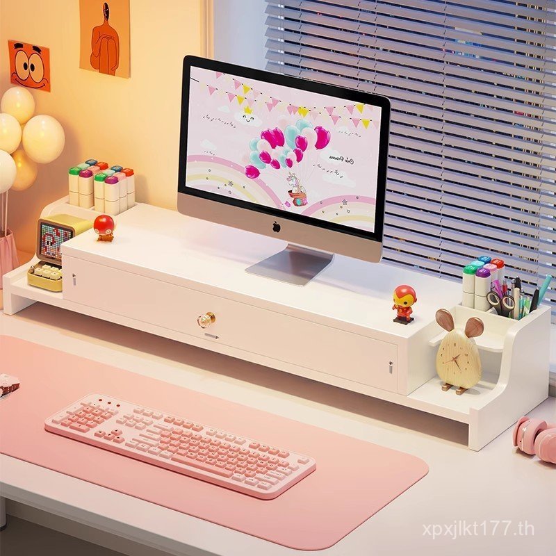 คอมพิวเตอร์ยกระดับ Rack Monitor เดสก์ท็อปพร้อมลิ้นชักรองรับ Rack Desktop Handy เครื่องมือตําแหน่งการ