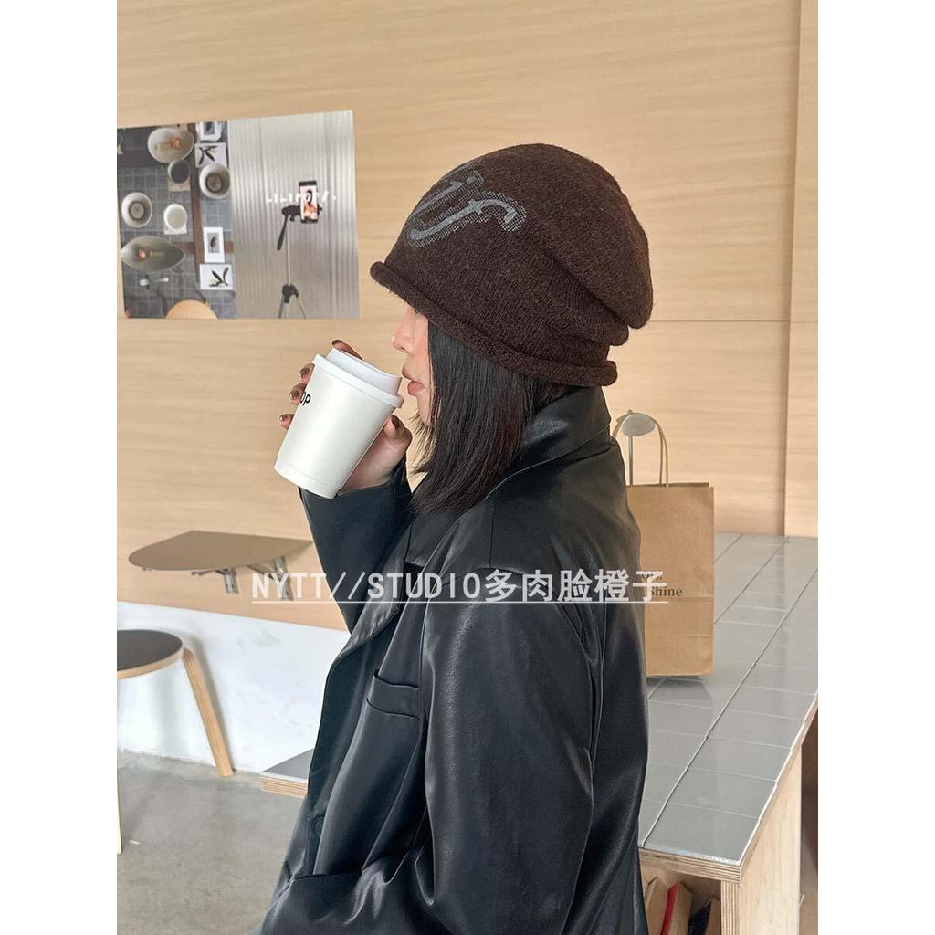 หมวกไหมพรม หมวกบีนนี่ หน้าอ้วน [Orange Home] 52-61เส้นรอบวงศีรษะและใบหน้ากลมหมวกเย็นขนาดเล็กหมวกกองถ