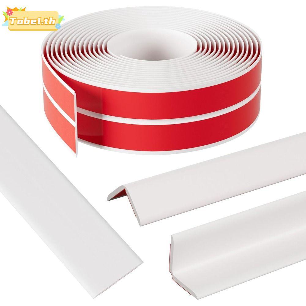 TOBE1 ตัวป้องกันมุมผนัง, กาวติดตัวเองแบบยืดหยุ่นมุม Moulding Trim, Universal Bendable ฟรีตัดแถบกาวภายในด้านนอก