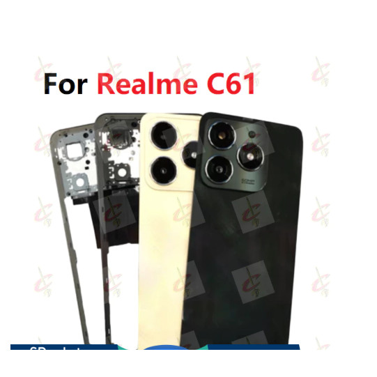 ฝาหลังสําหรับ Realme C61 กรอบกลาง RMX39 RMX3930