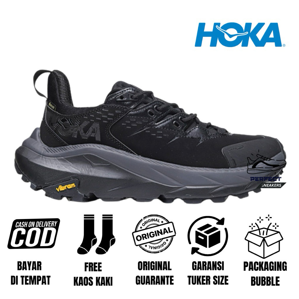 Hoka Kaha 2 Low Triple Black Trail Run รองเท้าเดินป่าคุณภาพดี B9KB