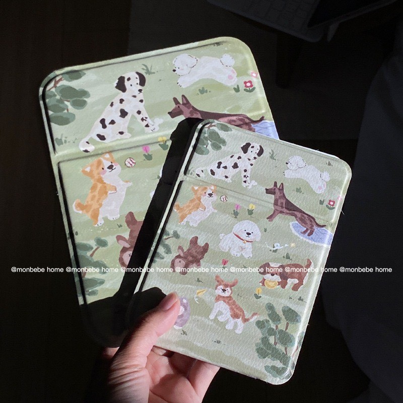 กระจกแต่งหน้า กระจกตั้งโต๊ะ กระจกพับ ลายสุนัขins  มี 2 ​​ขนาด พร้อมส่ง - รูปที่ 2