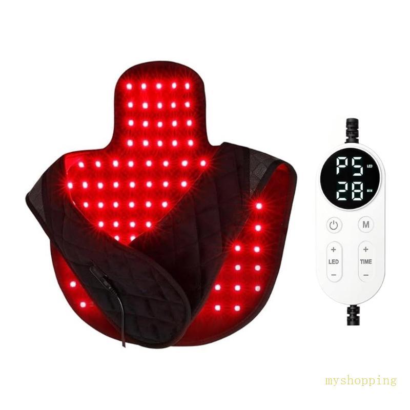 Ivy ปรับอุณหภูมิแผ่นความร้อน Featuring 660nm 850nm การบําบัดด้วยแสงสีแดงสําหรับไหล่คอกลับบรรเทาผ่อนค