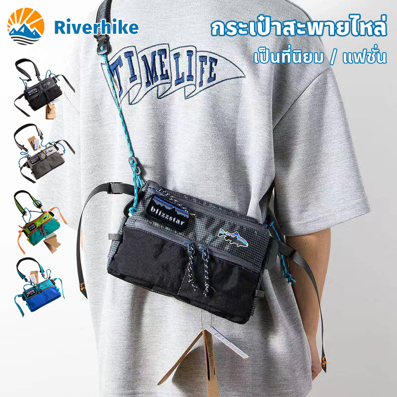 Patagonia กระเป๋าสะพายไหล่ ใหม่ กระเป๋าสะพายข้างแฟชั่น กันน้ํา แต่งซิป เป็นที่นิยม แฟชั่น