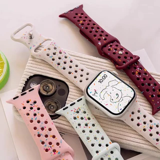 สายยางอ่อนสำหรับ for Smartwatch Iwatch Ultra 3 2 SE Series 11 10 9 8 7 49 46 45 44 42 41 38มม. สายรัดข้อมือ
