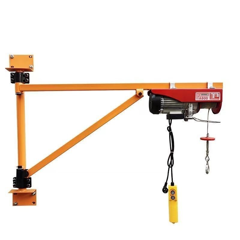 Mini electric hoist 220V crane roof hoist home decoration vehicle-mounted lifting crane column brack