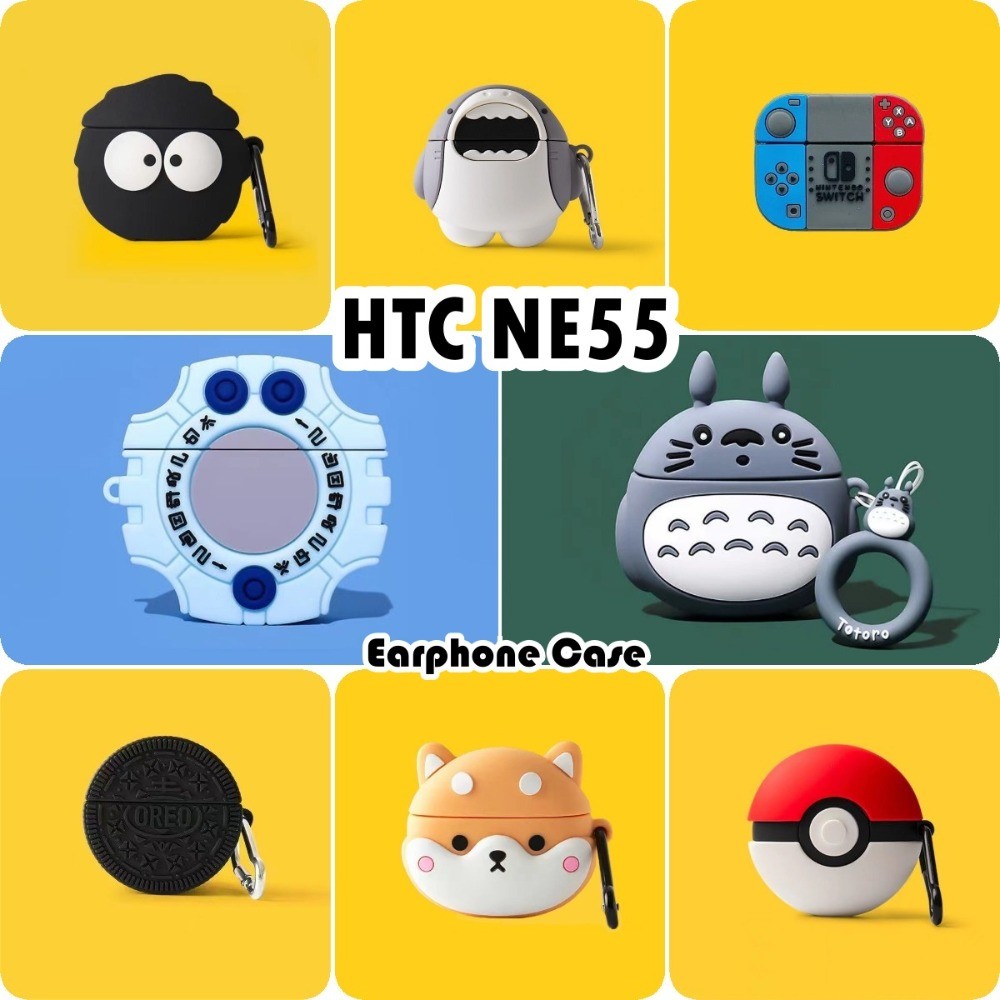 【Case Home】นําไปใช้กับ HTC NE55 เคส Case เคสหูฟัง การ์ตูนง่าย ซิลิโคนนุ่ม เคส เคสหูฟัง