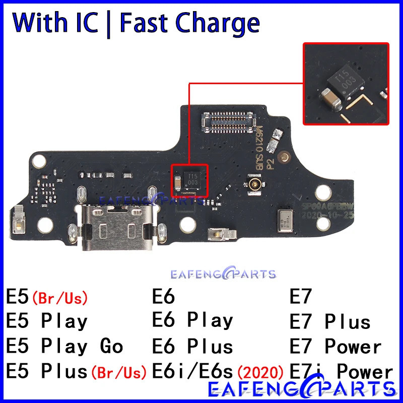Usb Dock Charger Connector สําหรับ Motorola Moto E5 E6 E6i E6S E7 E7i Play Go Plus ชาร์จโมดูล Flex พ