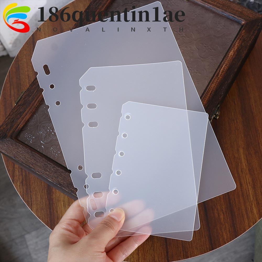QUENTIN1AE Notebook Divider Universal Notebook Accessories Board Page Transparent Inner Paper Agenda