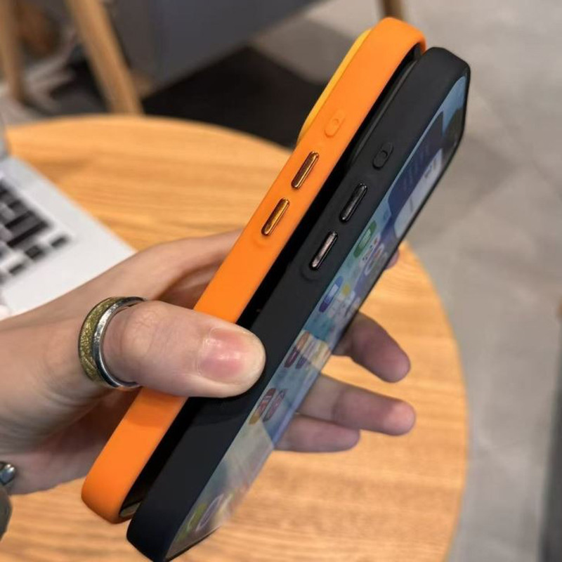 Realme 15 14 13 12 Pro Plus 13 Pro+ 15T 15X 14T 14X 12X เคสโทรศัพท์เคลือบด้านบางพิเศษสีทึบกันกระแทกปกแข็งซิลิโคน - รูปที่ 7