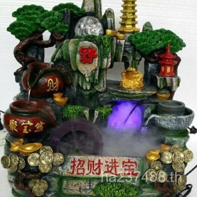 งานฝีมือ Golden Cicada เครื่องประดับในร่มน้ําไหลน้ําพุเครื่องประดับตกแต่ง Lucky Waterscape Lucky For