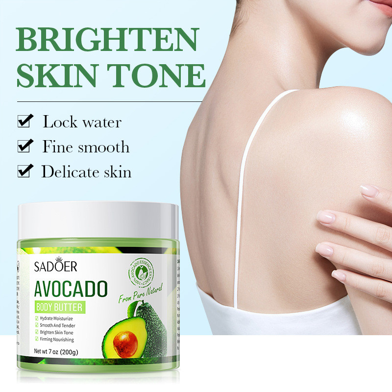 Pipi Beauty ฤดูใบไม้ร่วงฤดูหนาว Care Care สินค้ายอดนิยมแนะนํา SADOER Moisturizing Avocado Body Butte