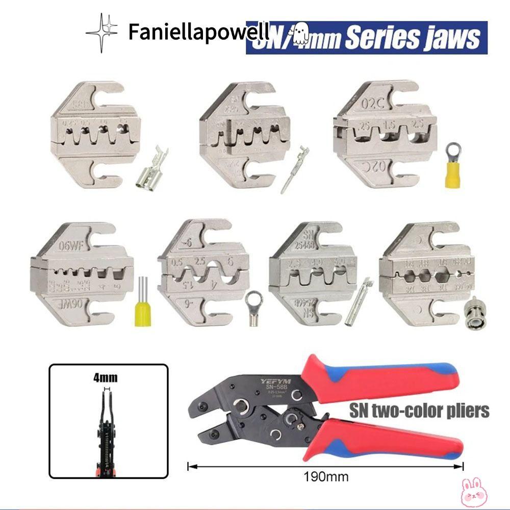 FANIELLAPOWELL SN CRIMPING คีมขากรรไกร, 06WF 2549 03H Alloy CRIMPING คีมขากรรไกร, SN-2546B 02C กว้าง
