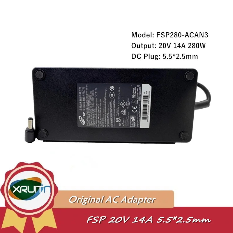 ของแท้ FSP FSP280-ACAN3 Switching Power Adapter 20V 14A 280W 5.52.5mm Charger 280W แล็ปท็อปแหล่งจ่าย