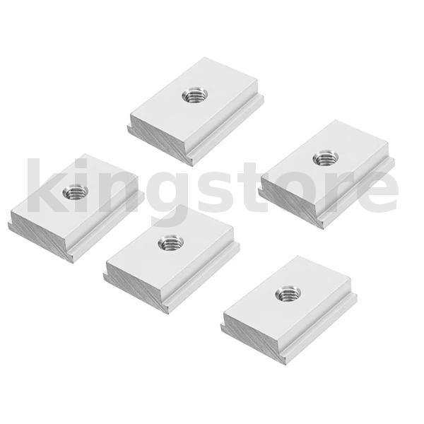5 ชิ้น M6/ M8 T Slot Nut T-Track สกรูเลื่อนสําหรับงานไม้เครื่องมือ Slot Fastener