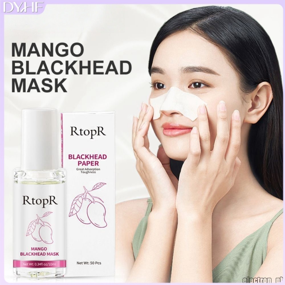 RTOPR ดี้hf รทป กําจัดสิวหัวดําทําความสะอาดรูขุมขนอย่างอ่อนโยนดูดซับความมันส่วนเกินและสิ่งสกปรกสารสก