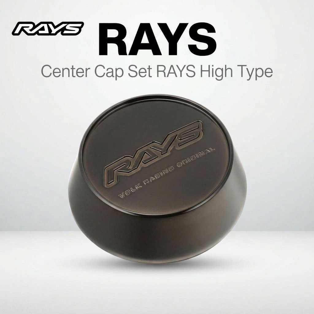 [RAYS] Center Cap Set RAYS High Type Bronze Clear (Resin) Set of 4 61000000003BR-4
