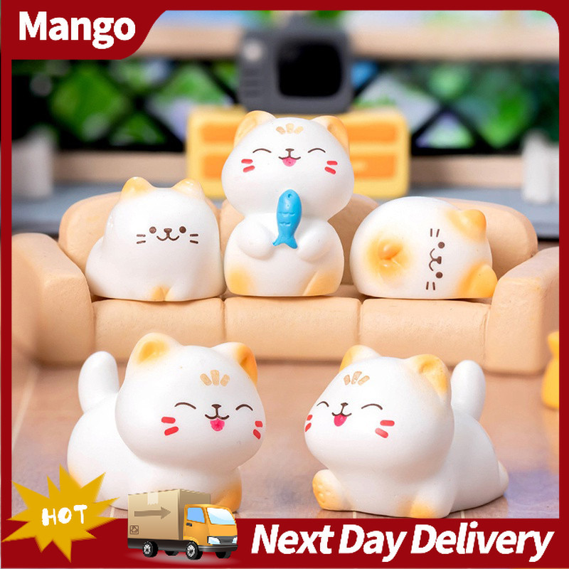 ตุ๊กตาแมวน้อยน่ารัก ของตกแต่ง DIY อุปกรณ์ตกแต่งตั้งโต๊ะ ของตกแต่งไมโครแลนด์สเคป ของขวัญ