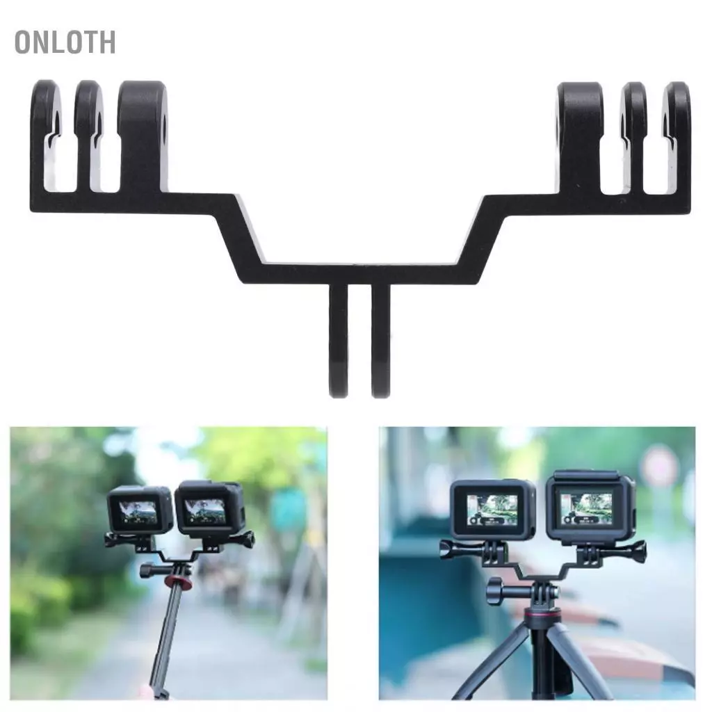 Onloth Motion Camera Dual Mount Adapter สำหรับ GoPro อลูมิเนียม