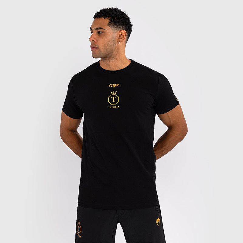 UFC Topuria เสื้อยืดคอกลมผู้ชายแฟชั่นฟิตเนสเทรนนิ่งวิ่งผ้าฝ้ายแขนสั้น