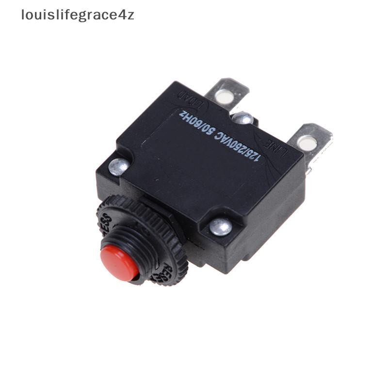 125/250VAC 15A สวิตช์ปุ่มกดรีเซ็ต Circuit Breaker รูปที่ 4