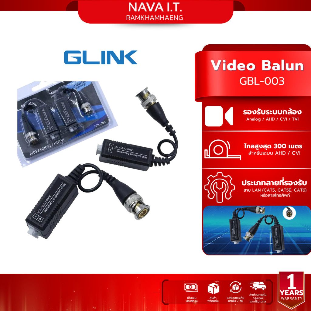 GLINK GBL-003 สำหรับใช้งานกับกล้องวงจรปิด