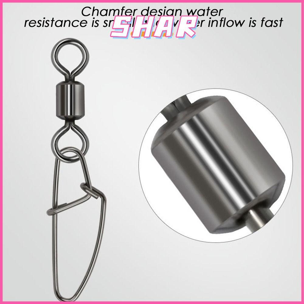 SHAR 50 ชิ้น Rolling Swivel Solid Ring 1 #-8 # Heavy Duty Ball