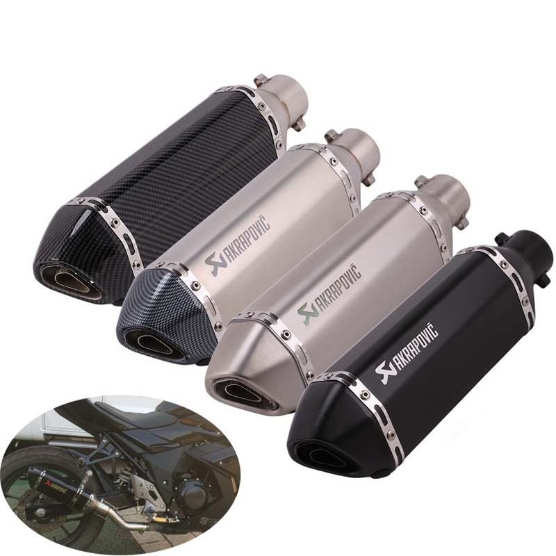 ท่อไอเสียอเนกประสงค์ Akrapovic 38-51 มม. พร้อม DB Killer ท่อไอเสีย