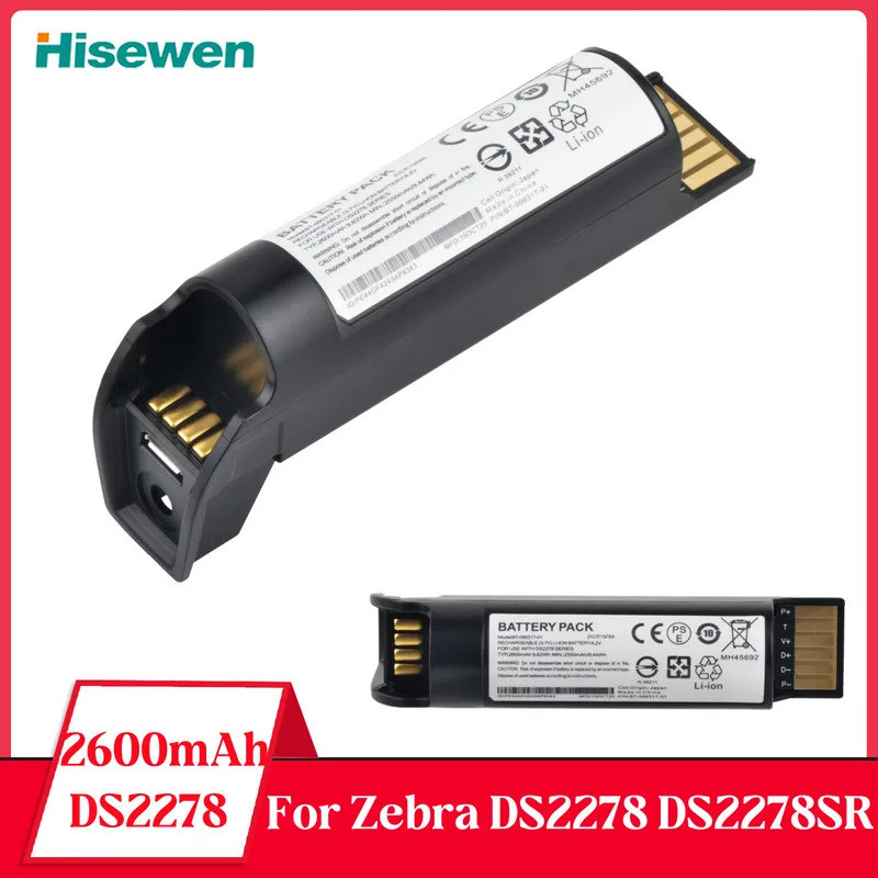 1 ชิ้น 2600mAh Barcode Scanner แบตเตอรี่สําหรับ Zebra DS2278 DS2278SR สําหรับ BT-000317-01 แบตเตอรี่
