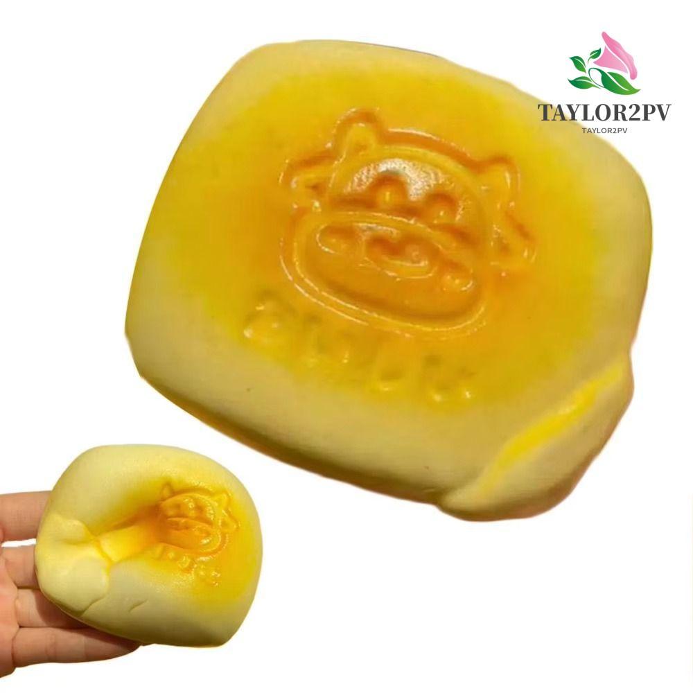 TAYLOR2PV ขนมปังนม Squishy, ช้า Rising ปลอดสารพิษ Fidget Bread, ของขวัญเด็กจําลองน่ารักหยิก Super Soft Sensory Bread ของเล่นเด็ก