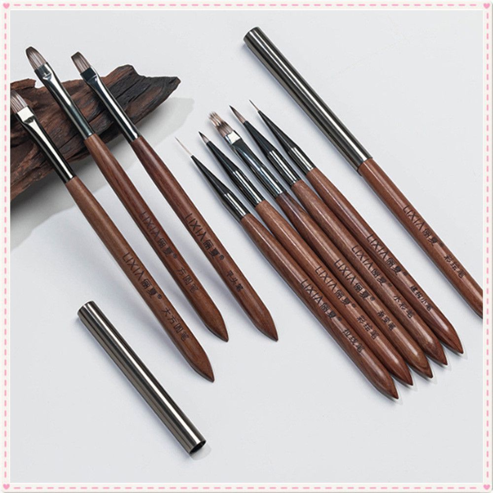 Lixia Nail Art พู่กันทาเล็บอเนกประสงค์ ระบายสีไล่เฉด ลายดอกไม้ ดึงเส้น แต่งเล็บด้วยแสง ปากกาทำเล็บ อ