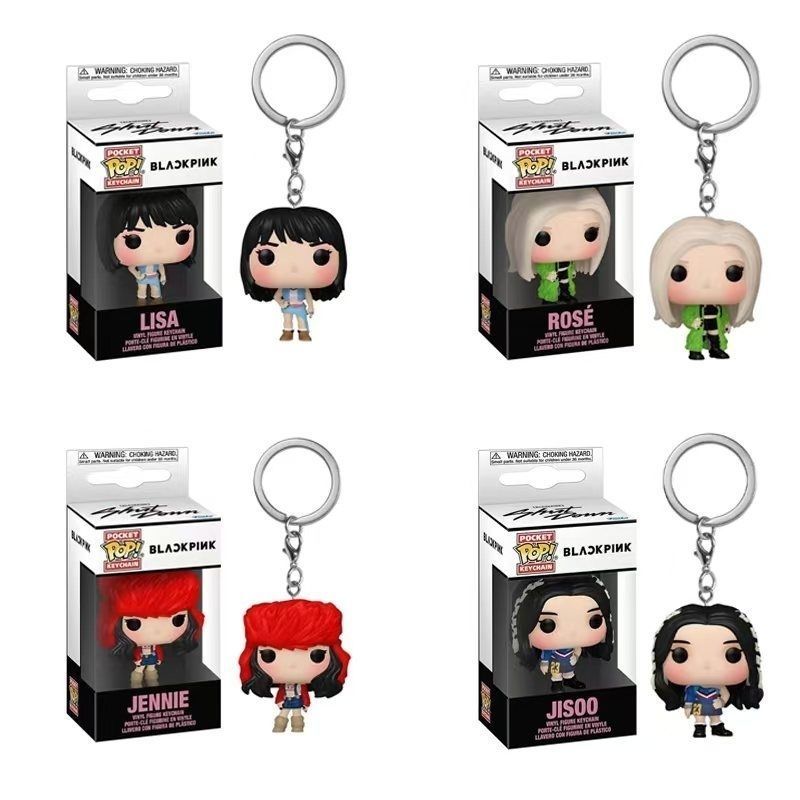 Girl Group Funko พวงกุญแจ blackpink Girl Group พวงกุญแจจี้ตุ๊กตาของเล่นอะนิเมะรูปสินค้า//☸12.5