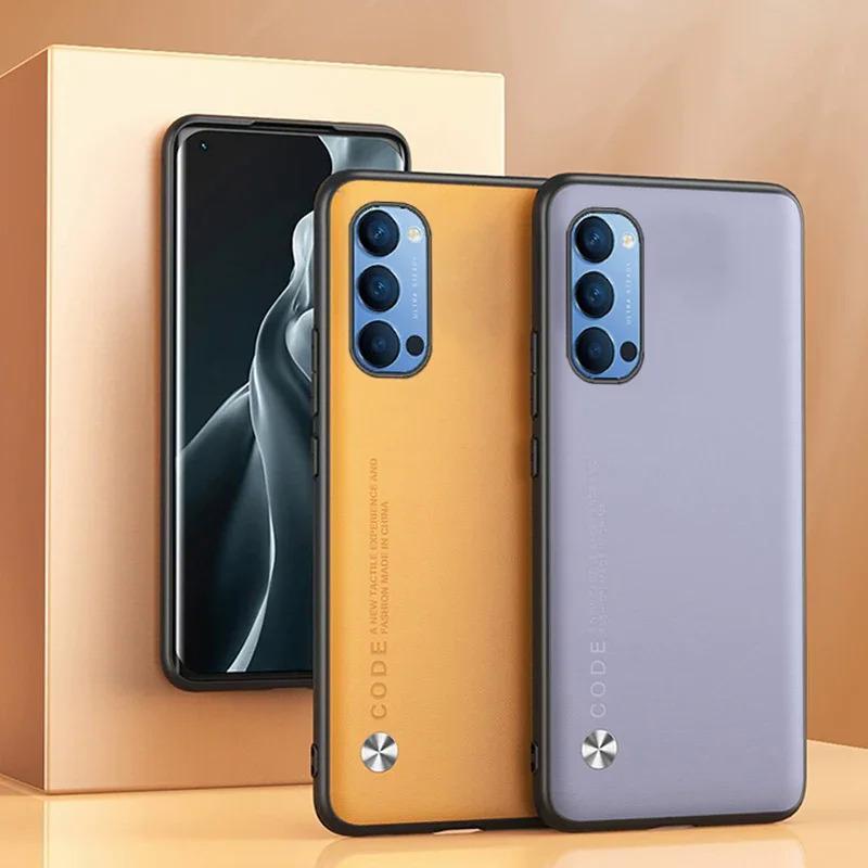 สําหรับ OPPO Reno 4 Pro 5G กรณีหนังหรูหราสําหรับ OPPO Reno 4 Lite 4Z 4 Z 4Pro 4Lite Reno4 ซิลิโคนป้อ