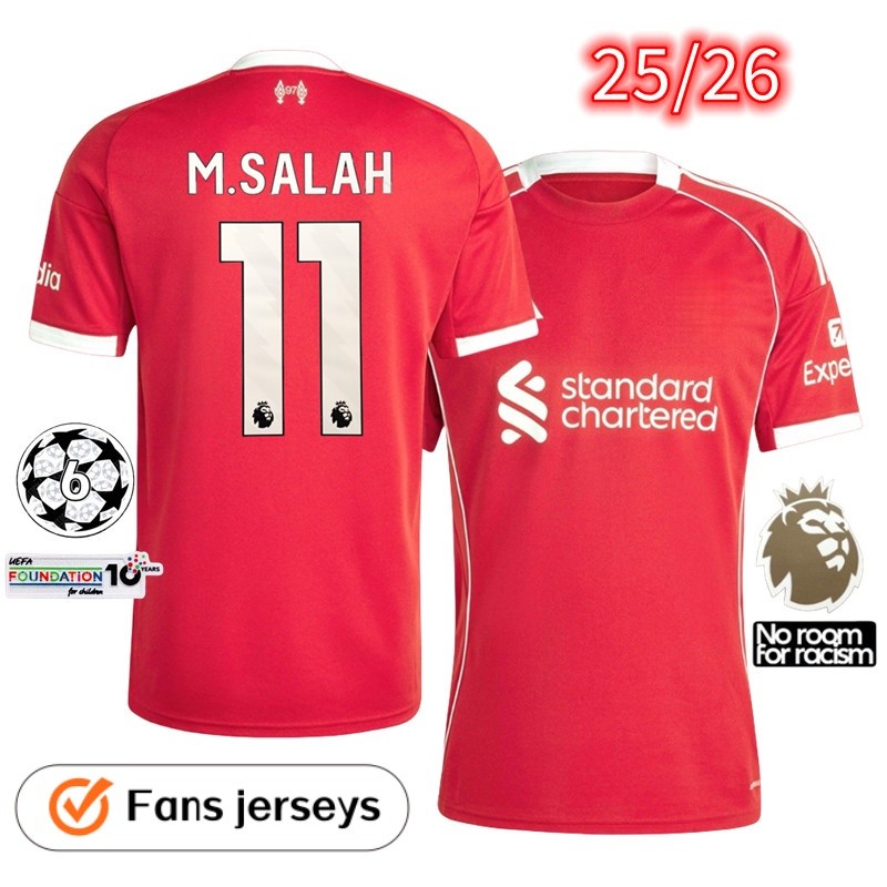 (เสื้อแฟนๆ) LFc 25/26 Liver-pool Red Home เสื้อฟุตบอล S-4XL