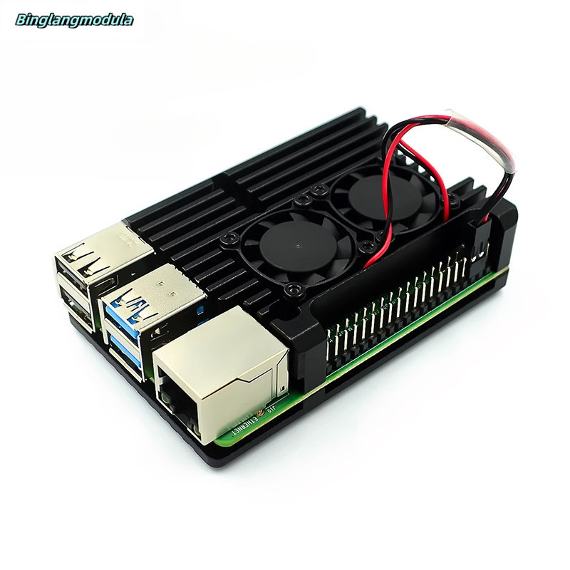 Raspberry Pi Metal 4th Generation Raspberry Pi Case รุ่นที่ 4 b + 4B Aluminium Alloy Box Assembly Co