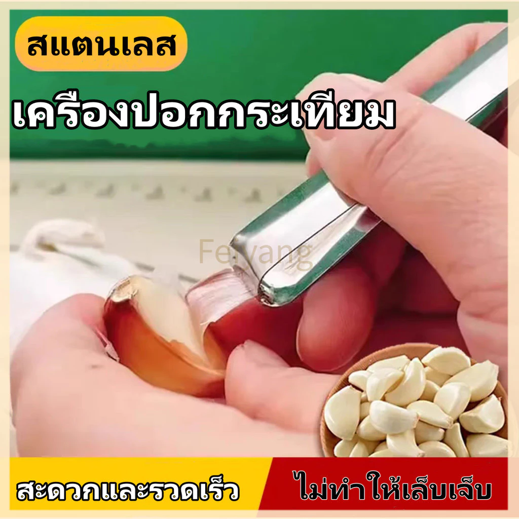 Feiyangที่ปอกกระเทียม, สแตนเลสแบบแมนนวล, เครื่องครัว, แหนบ แหนบถอนขนหมู ขนไก่ แหนบถอนก้างปลา ที่ถอนก้างปลา
